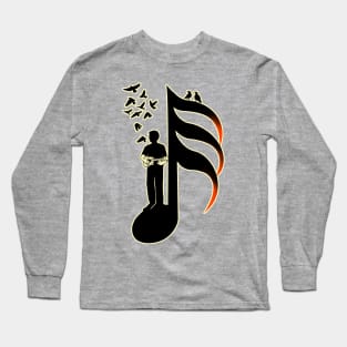 Ukulele Musician - thirty-second note Long Sleeve T-Shirt